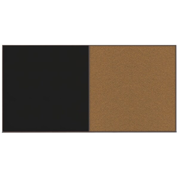 Enclosed Corkboard, 1 Door, 18"x24", 4" Fra